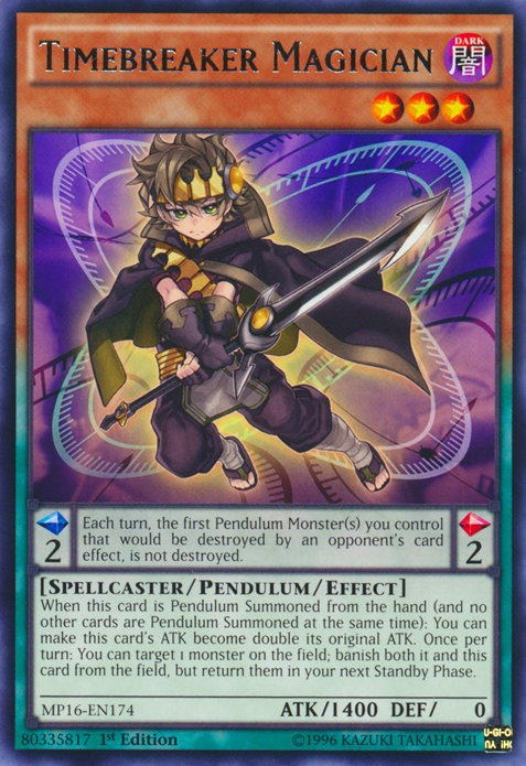 Timebreaker Magician [MP16-EN174] Rare | The CG Realm