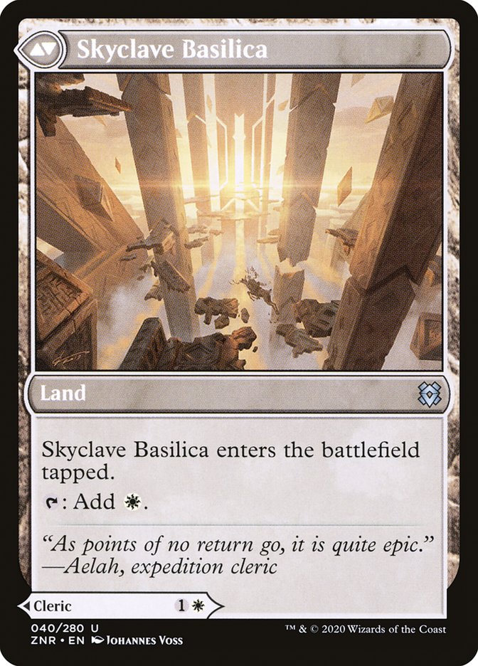 Skyclave Cleric // Skyclave Basilica [Zendikar Rising] | The CG Realm