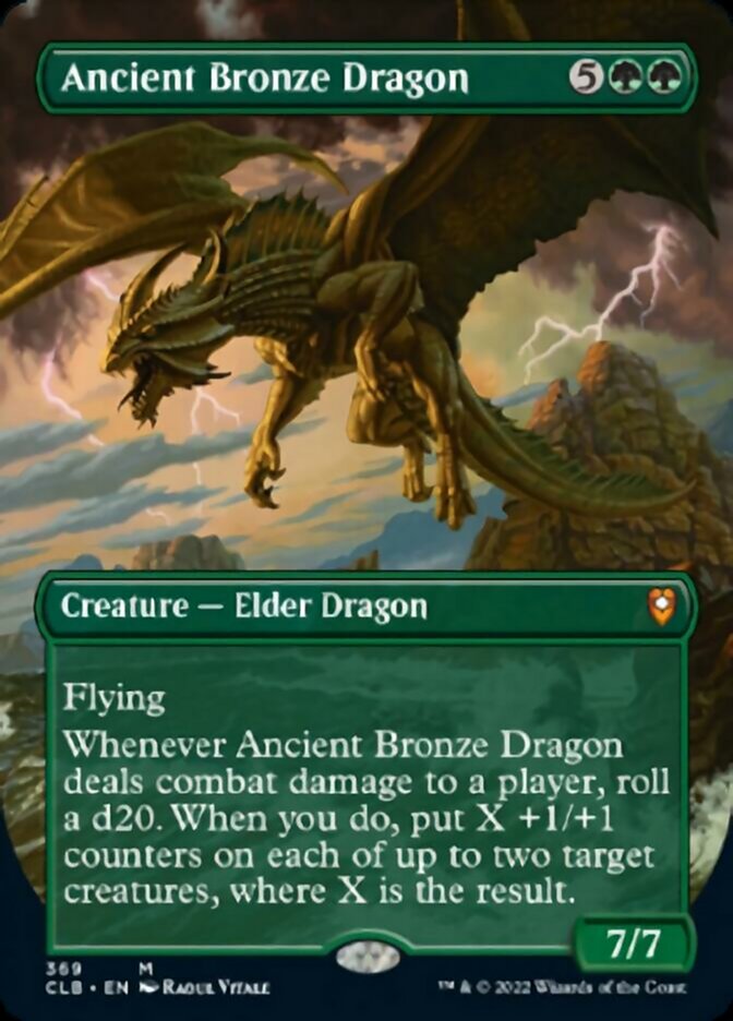 Ancient Bronze Dragon (Borderless Alternate Art) [Commander Legends: Battle for Baldur's Gate] | The CG Realm