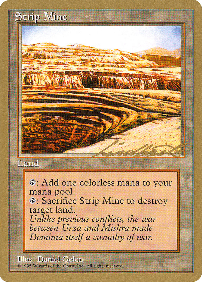 Strip Mine (Leon Lindback) [Pro Tour Collector Set] | The CG Realm