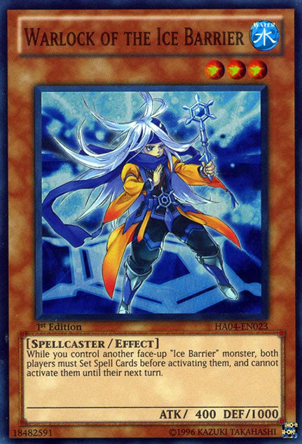 Warlock of the Ice Barrier [HA04-EN023] Super Rare | The CG Realm