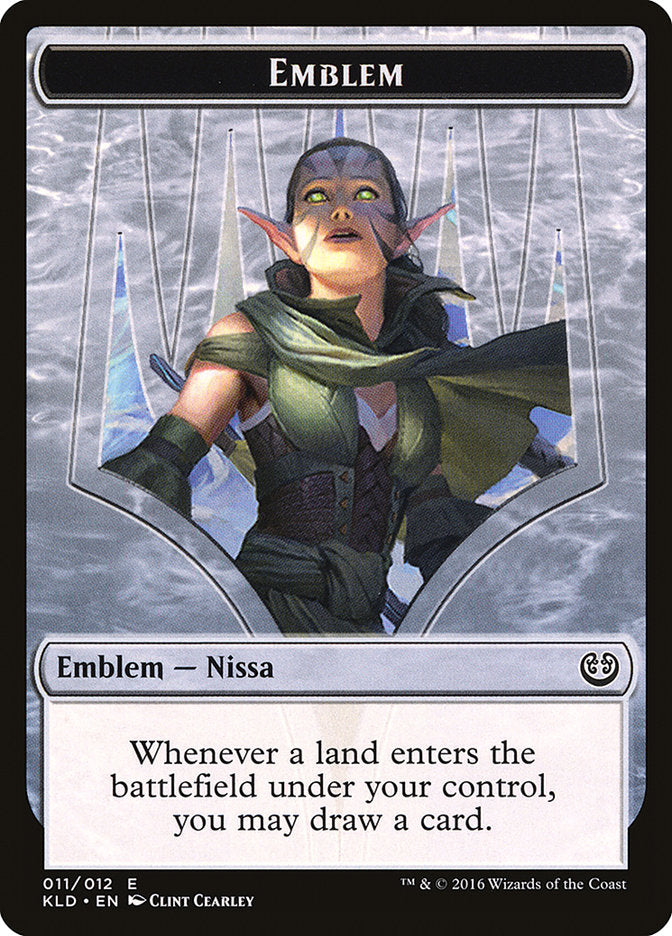 Nissa, Vital Force Emblem [Kaladesh Tokens] | The CG Realm