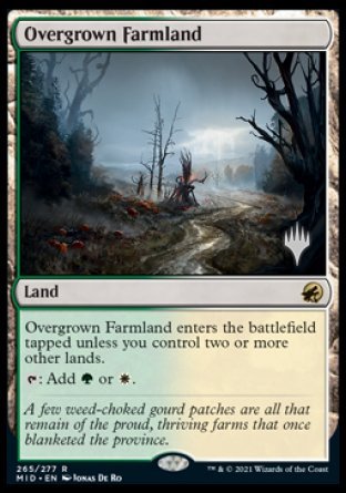 Overgrown Farmland (Promo Pack) [Innistrad: Midnight Hunt Promos] | The CG Realm