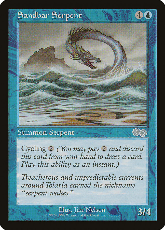 Sandbar Serpent [Urza's Saga] | The CG Realm