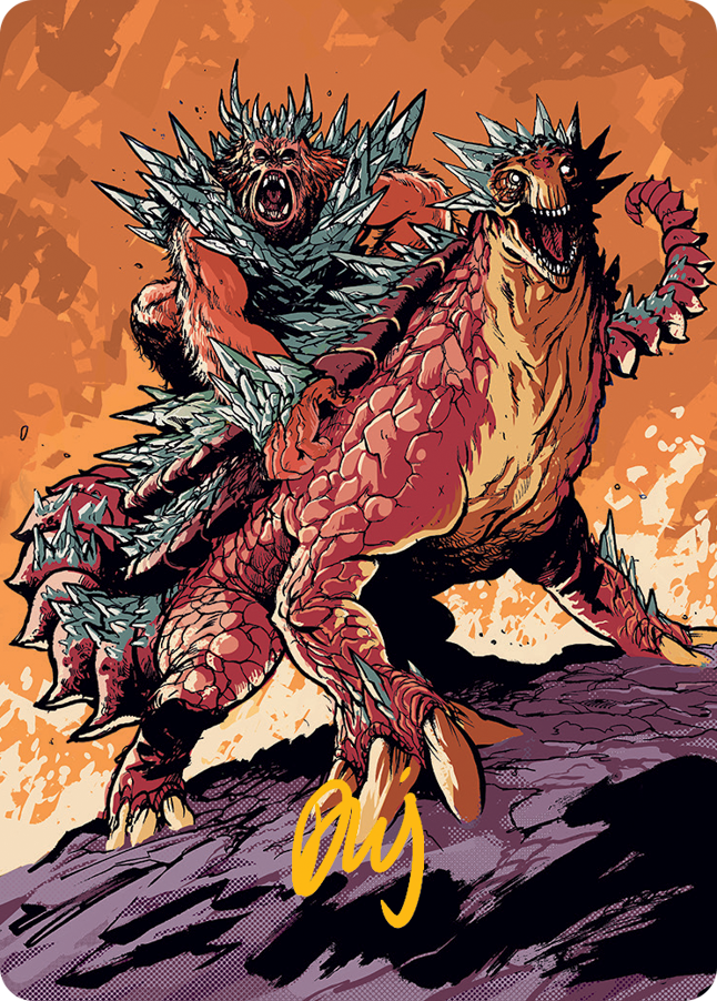 Kogla and Yidaro Art Card (Gold-Stamped Signature) [March of the Machine Art Series] | The CG Realm