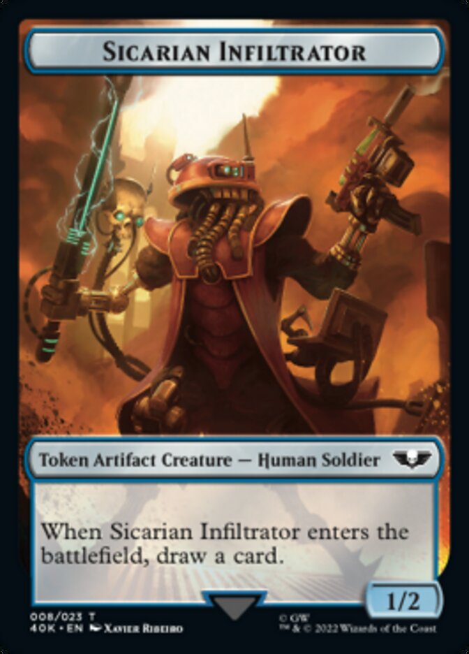 Soldier (003) // Sicarian Infiltrator Double-Sided Token [Warhammer 40,000 Tokens] | The CG Realm