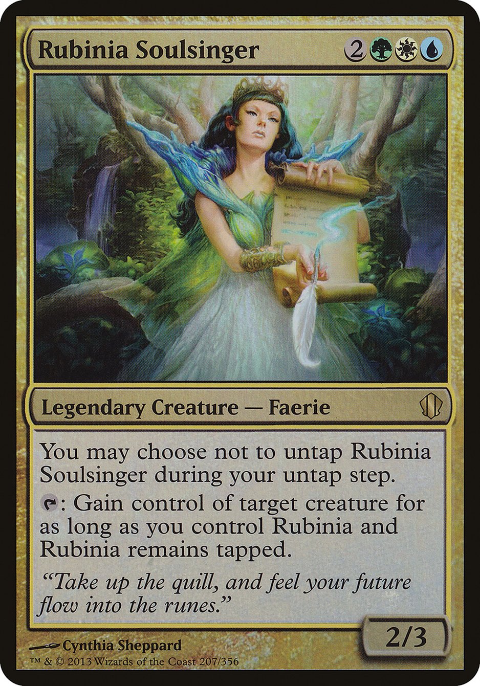 Rubinia Soulsinger (Oversized) [Commander 2013 Oversized] | The CG Realm