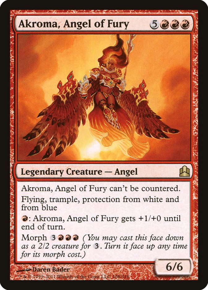 Akroma, Angel of Fury [Commander 2011] | The CG Realm