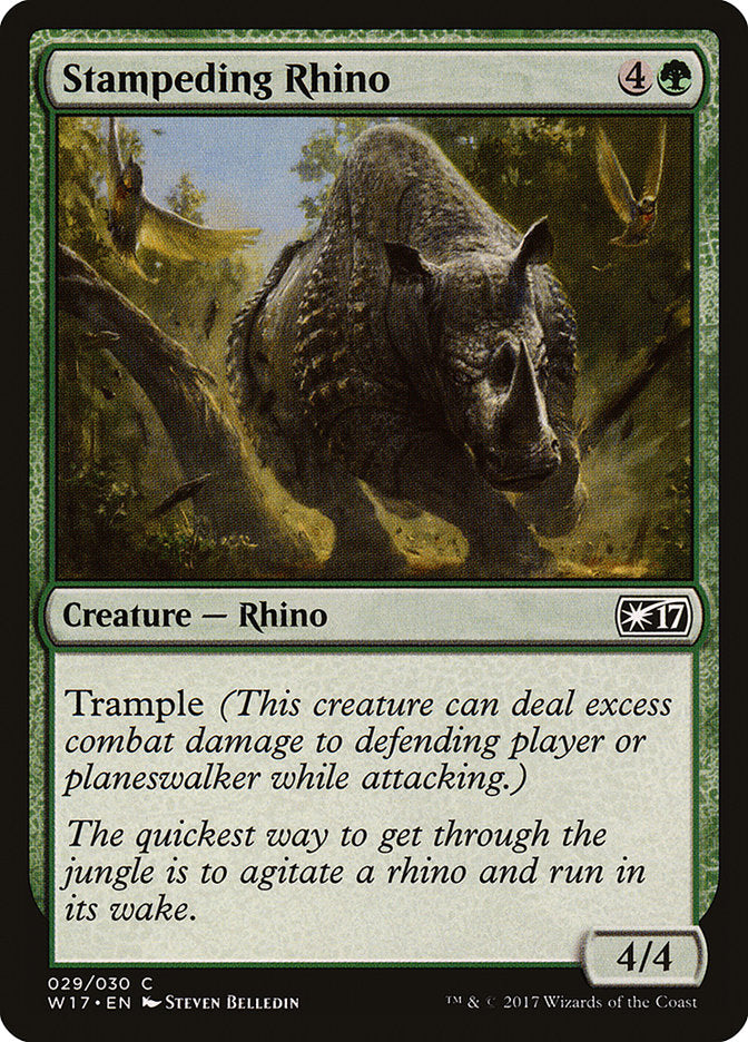 Stampeding Rhino [Welcome Deck 2017] | The CG Realm