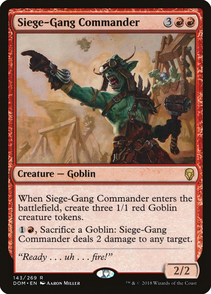 Siege-Gang Commander [Dominaria] | The CG Realm