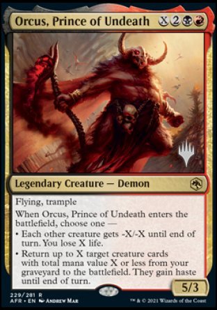 Orcus, Prince of Undeath (Promo Pack) [Dungeons & Dragons: Adventures in the Forgotten Realms Promos] | The CG Realm