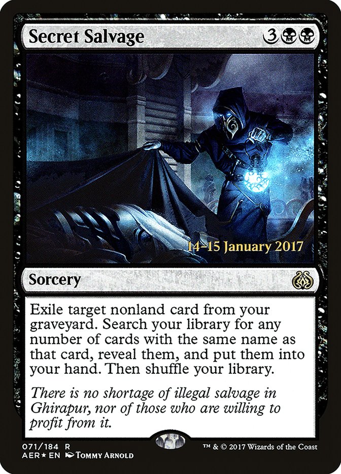 Secret Salvage [Aether Revolt Prerelease Promos] | The CG Realm