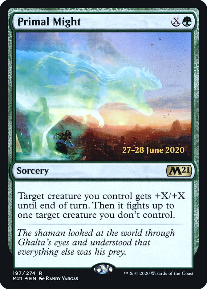 Primal Might [Core Set 2021 Prerelease Promos] | The CG Realm