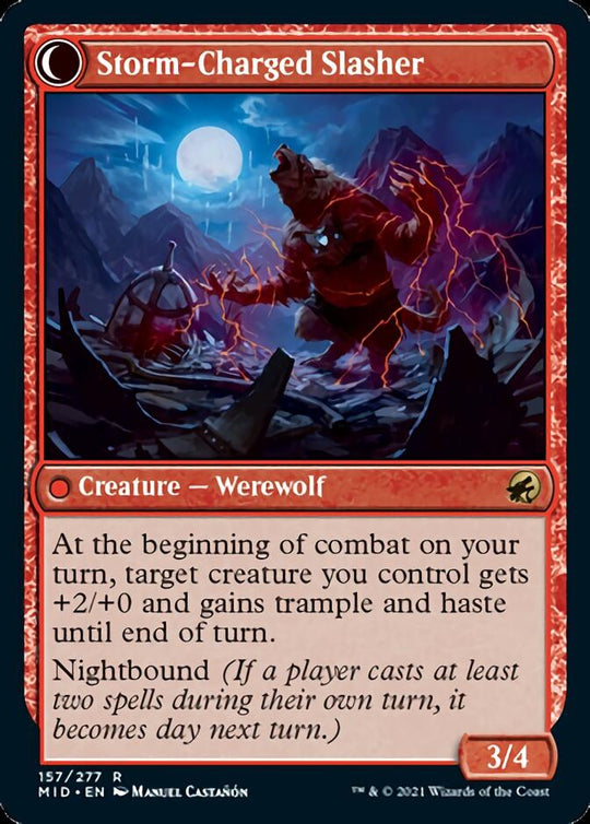 Reckless Stormseeker (MID-157) - Innistrad: Midnight Hunt: (Double Faced Transform)