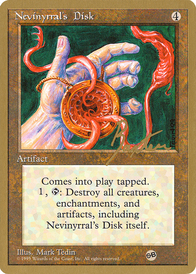 Nevinyrral's Disk (George Baxter) (SB) [Pro Tour Collector Set] | The CG Realm