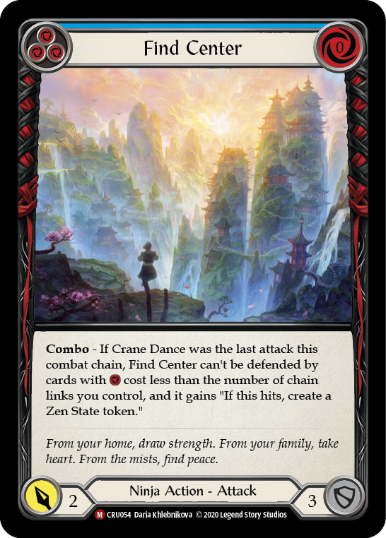 Find Center [CRU054] (Crucible of War)  1st Edition Normal | The CG Realm