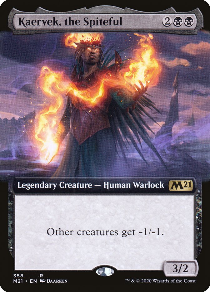 Kaervek, the Spiteful (Extended Art) [Core Set 2021] | The CG Realm