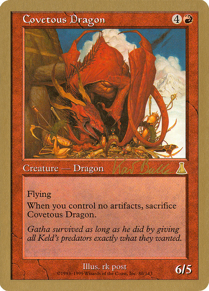 Covetous Dragon (Kai Budde) [World Championship Decks 1999] | The CG Realm