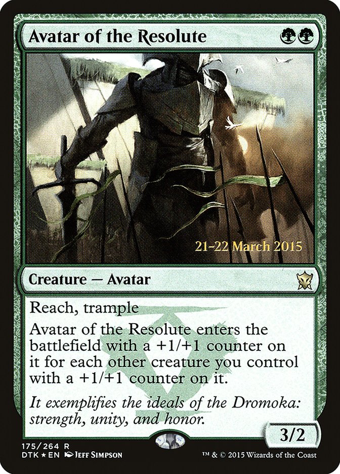 Avatar of the Resolute [Dragons of Tarkir Prerelease Promos] | The CG Realm