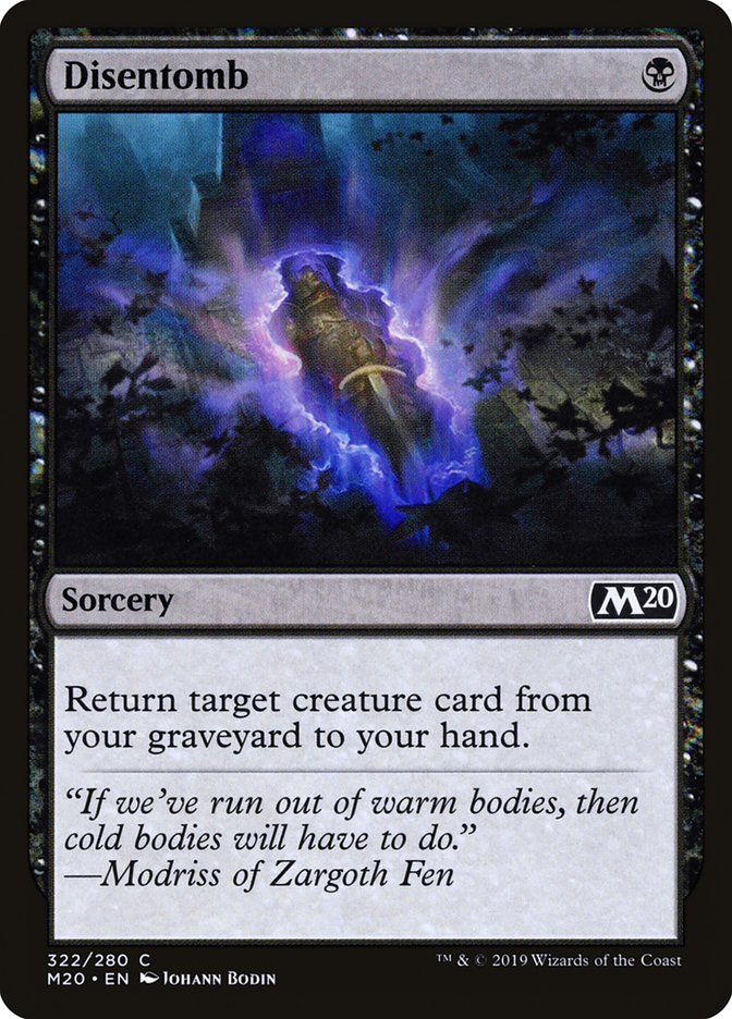 Disentomb [Core Set 2020] | The CG Realm