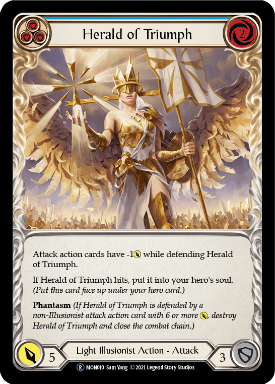 Herald of Triumph (Blue) [U-MON010] (Monarch Unlimited)  Unlimited Normal | The CG Realm