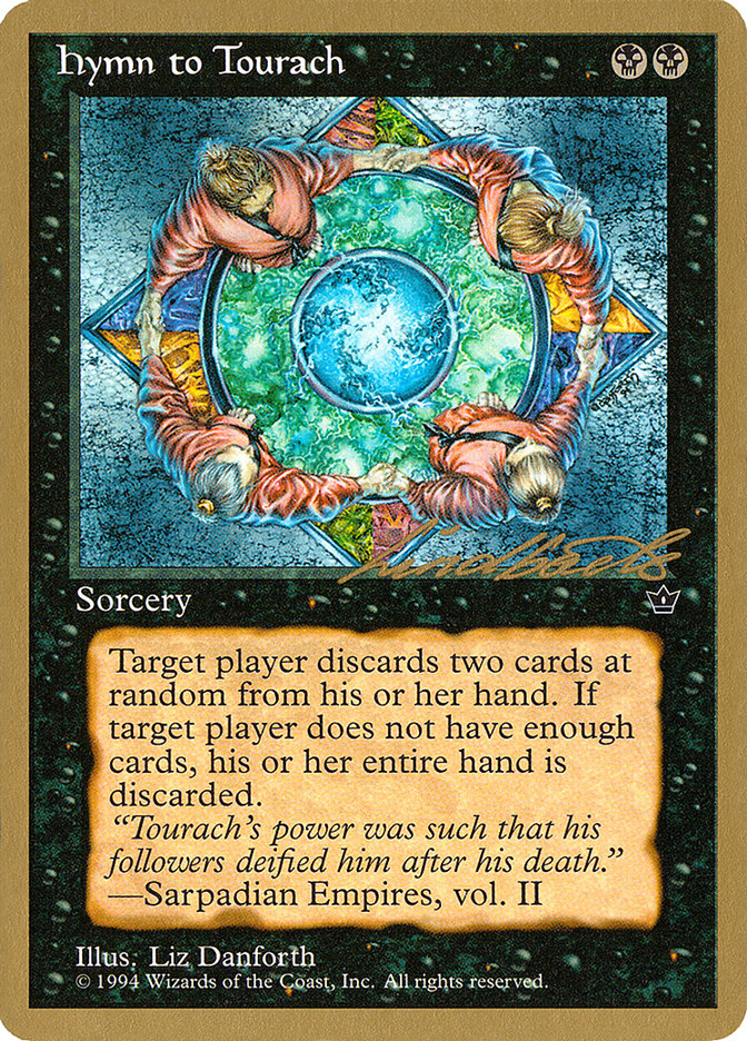Hymn to Tourach (Circle) (Leon Lindback) [Pro Tour Collector Set] | The CG Realm