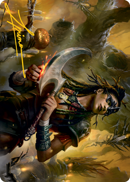 Harvesttide Sentry Art Card (Gold-Stamped Signature) [Innistrad: Midnight Hunt Art Series] | The CG Realm