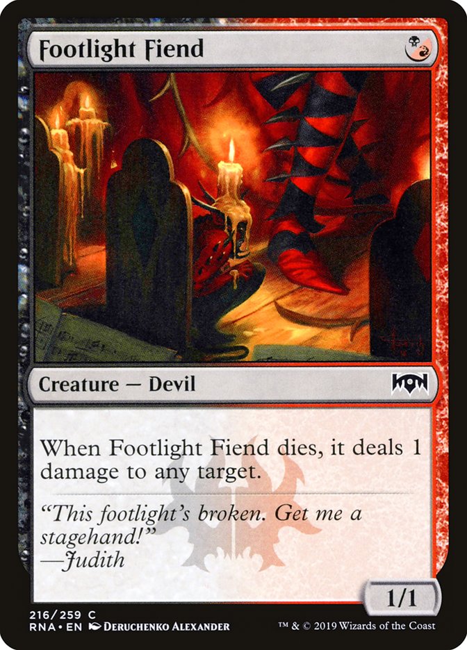 Footlight Fiend [Ravnica Allegiance] | The CG Realm