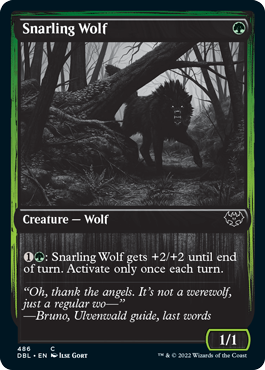 Snarling Wolf (486) [Innistrad: Double Feature] | The CG Realm