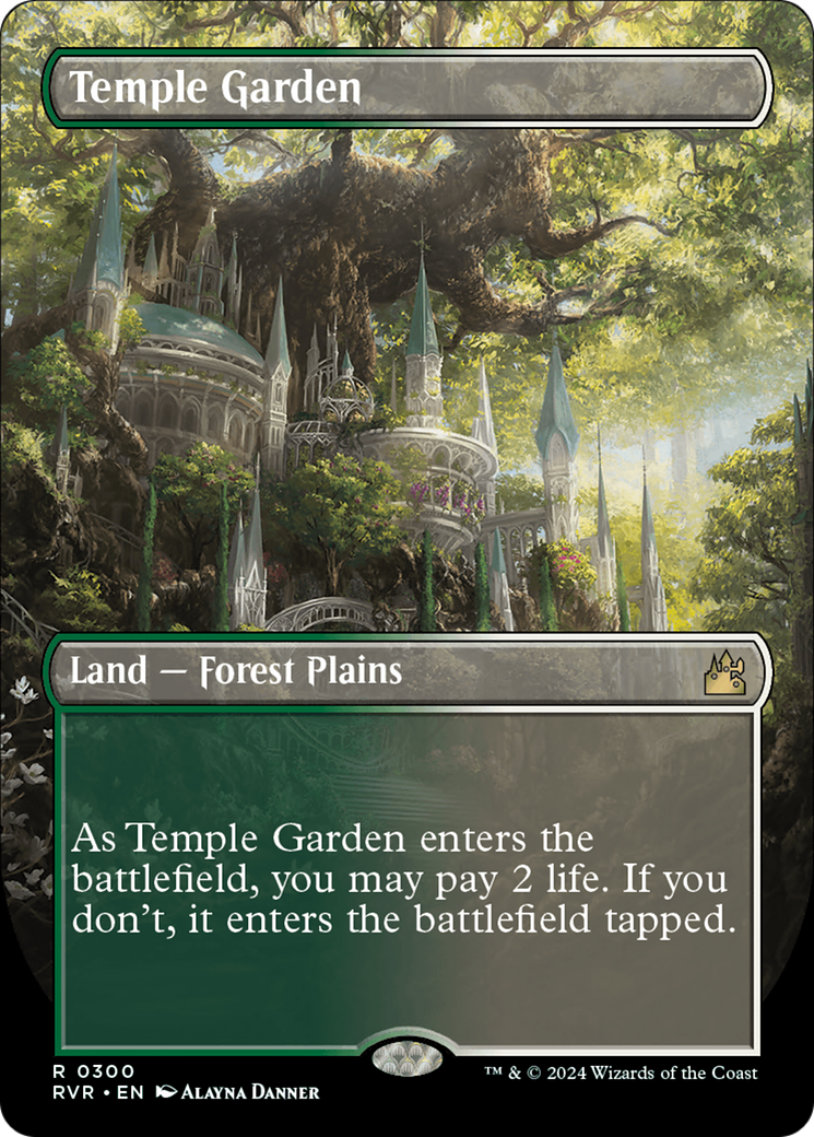 Temple Garden (Borderless) [Ravnica Remastered] | The CG Realm