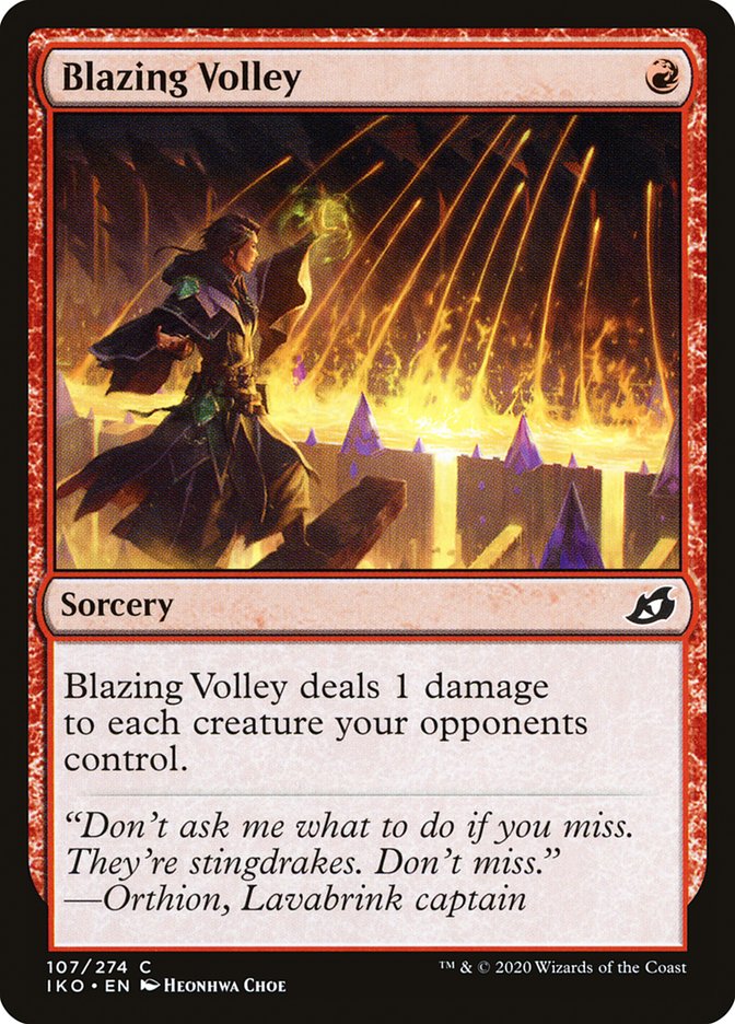 Blazing Volley [Ikoria: Lair of Behemoths] | The CG Realm