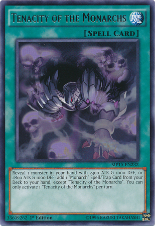 Tenacity of the Monarchs [MP15-EN232] Rare | The CG Realm