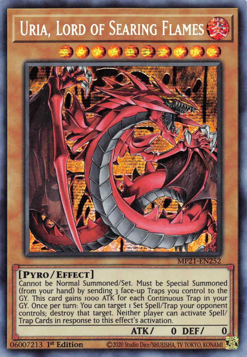 Uria, Lord of Searing Flames [MP21-EN252] Prismatic Secret Rare | The CG Realm