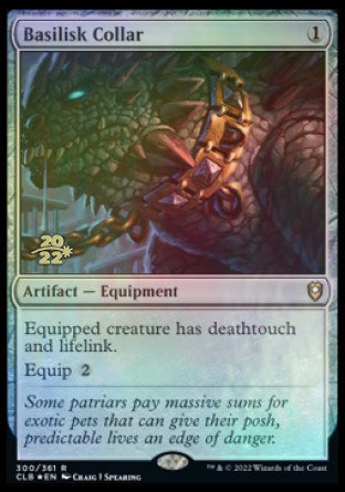 Basilisk Collar [Commander Legends: Battle for Baldur's Gate Prerelease Promos] | The CG Realm