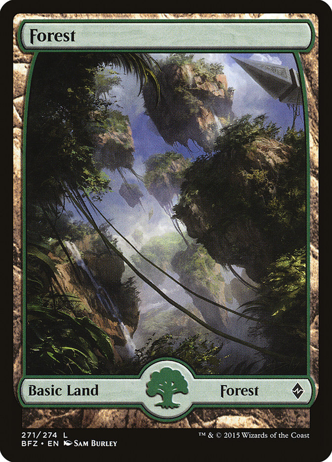 Forest (271) (Full Art) [Battle for Zendikar] | The CG Realm