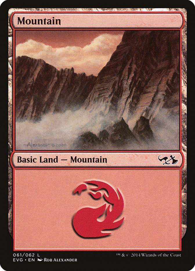 Mountain (61) (Elves vs. Goblins) [Duel Decks Anthology] | The CG Realm