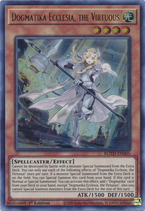 Dogmatika Ecclesia, the Virtuous [ROTD-EN005] Starlight Rare | The CG Realm