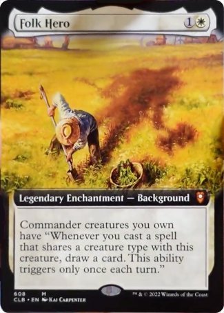 Folk Hero (Extended Art) [Commander Legends: Battle for Baldur's Gate] | The CG Realm