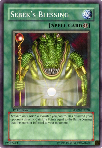 Sebek's Blessing [SD09-EN020] Common | The CG Realm