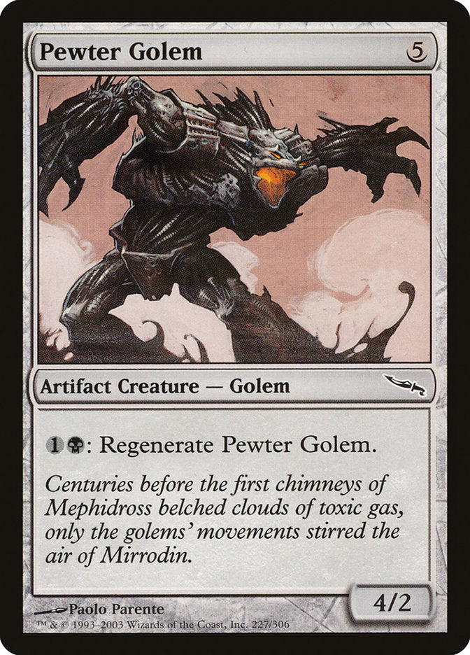 Pewter Golem [Mirrodin] | The CG Realm