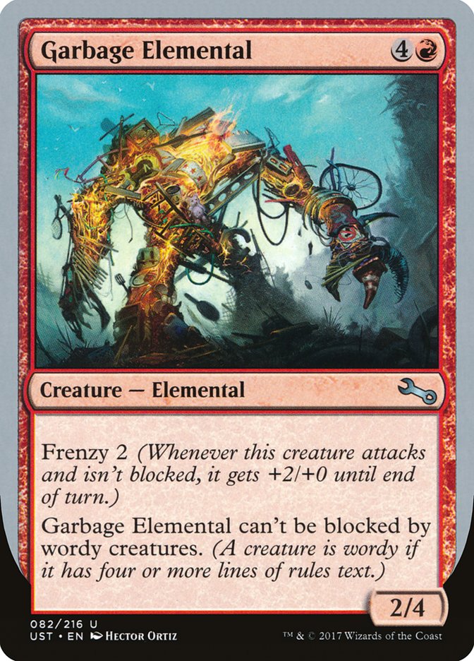 Garbage Elemental (2/4 Creature) [Unstable] | The CG Realm