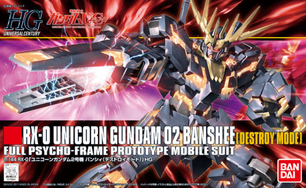 HGUC 1/144 #134 Banshee (Destroy Mode) | The CG Realm