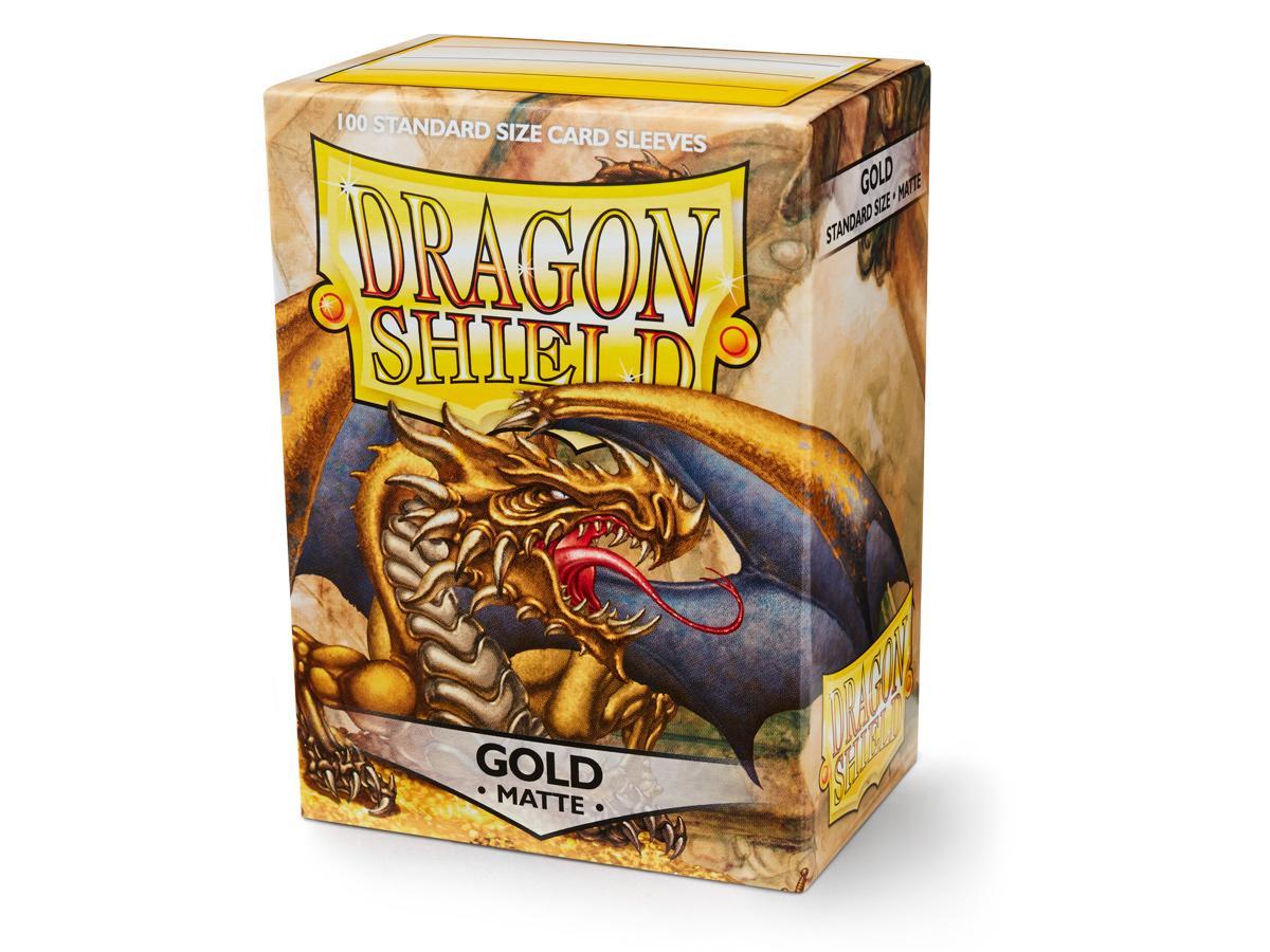 Dragon Shield Matte Sleeve - Gold ‘Gygex’ 100ct | The CG Realm