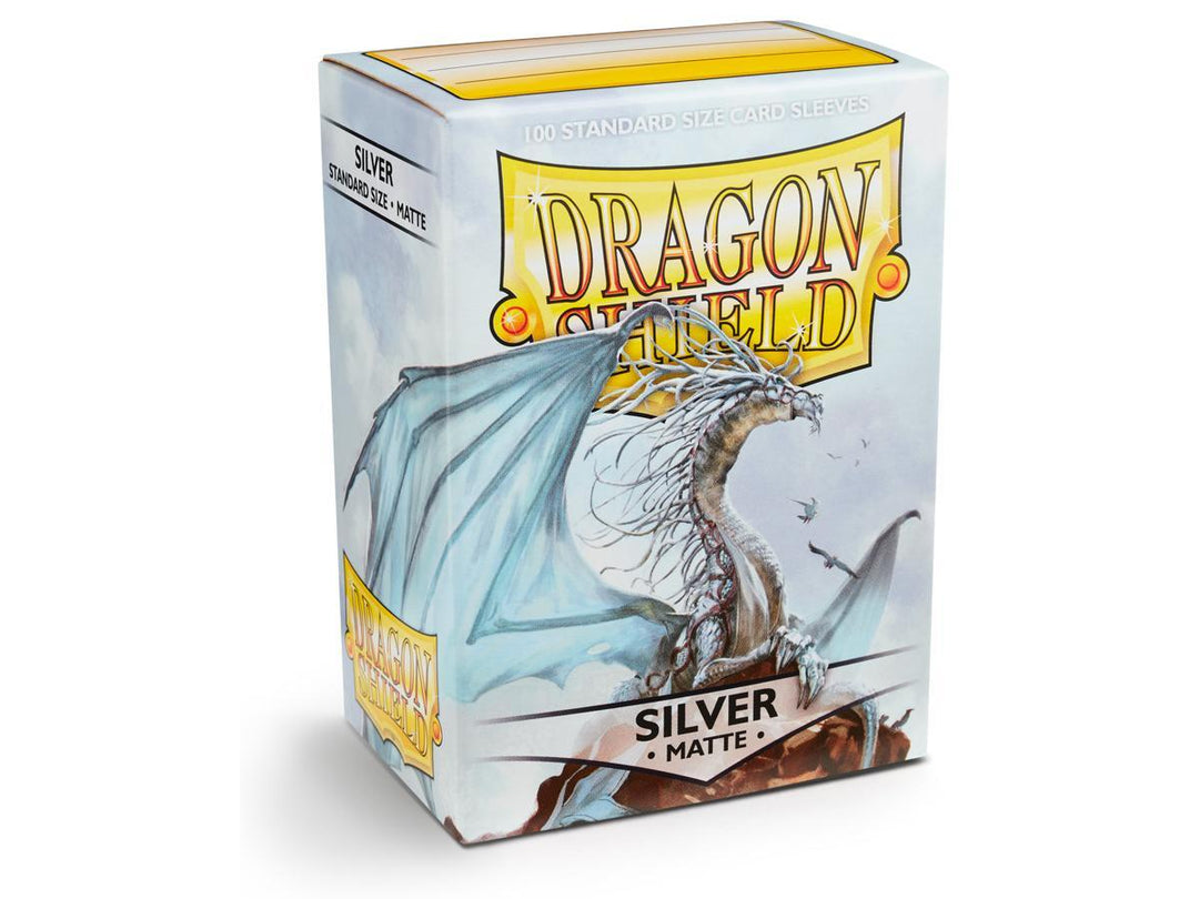 Dragon Shield Matte Sleeve - Silver ‘Caelum’ 100ct