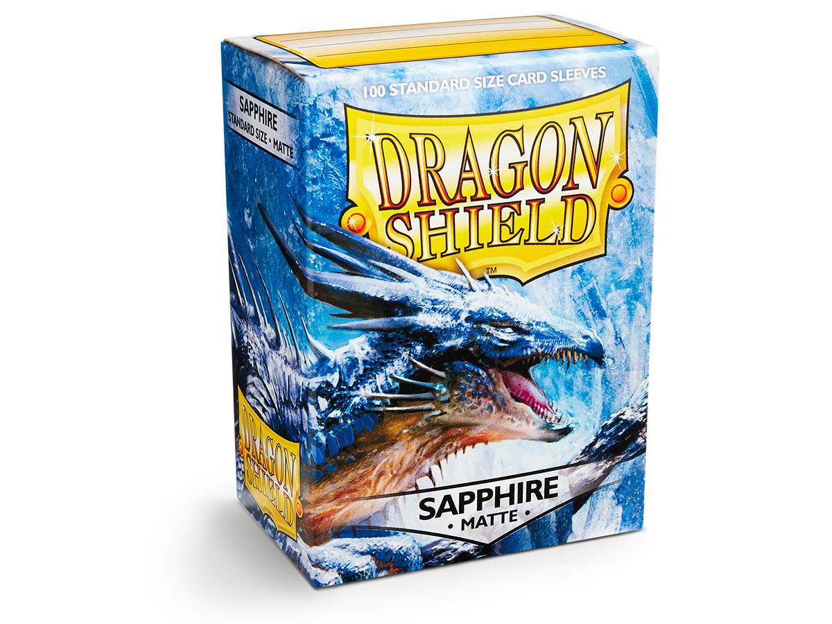 Dragon Shield Matte Sleeve - Sapphire ‘Roiin & Royenna’ 100ct | The CG Realm