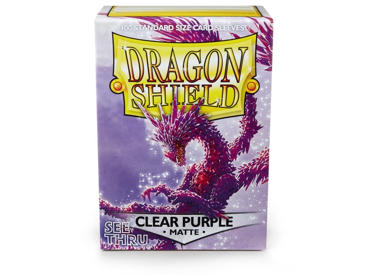 Dragon Shield Matte Sleeve - Clear Purple ‘Racan’ 100ct | The CG Realm