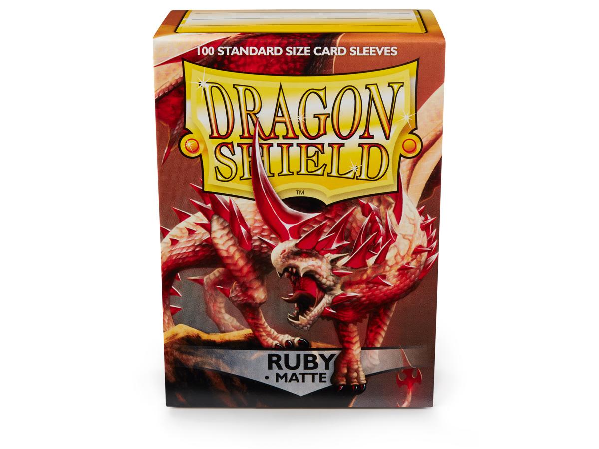 Dragon Shield Matte Sleeve - Ruby ‘Rubis’ 100ct | The CG Realm