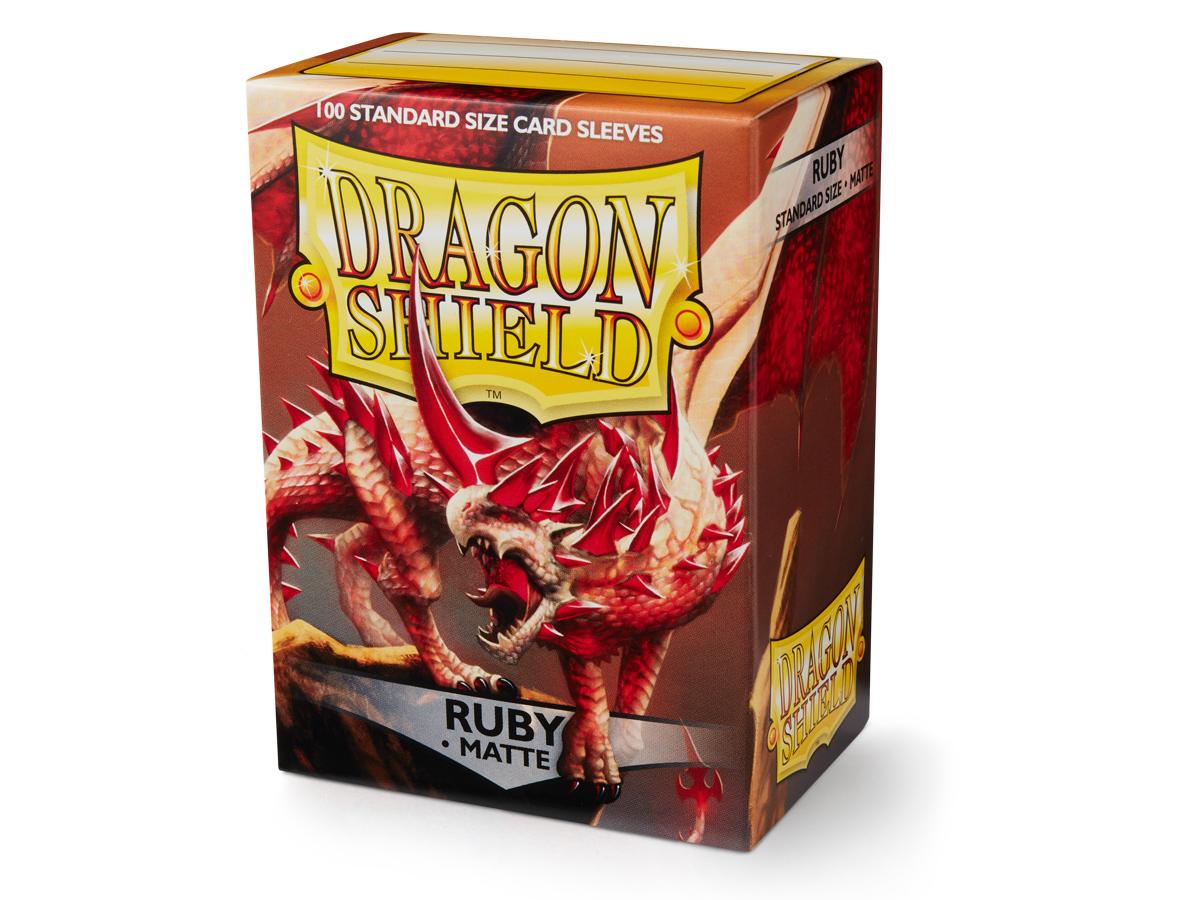 Dragon Shield Matte Sleeve - Ruby ‘Rubis’ 100ct | The CG Realm