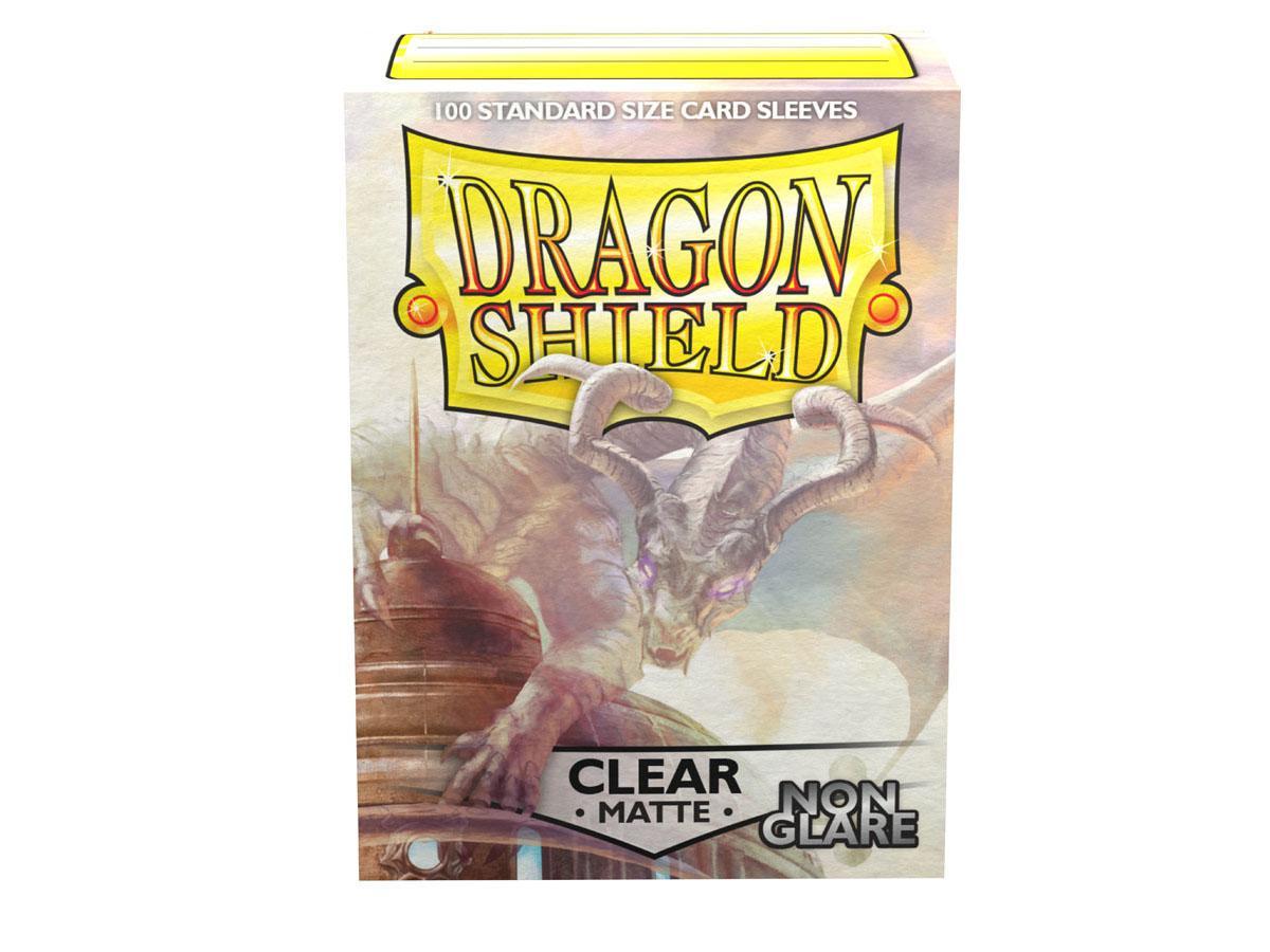 Dragon Shield Non-Glare Sleeve - Clear ‘Mantem’ 100ct | The CG Realm