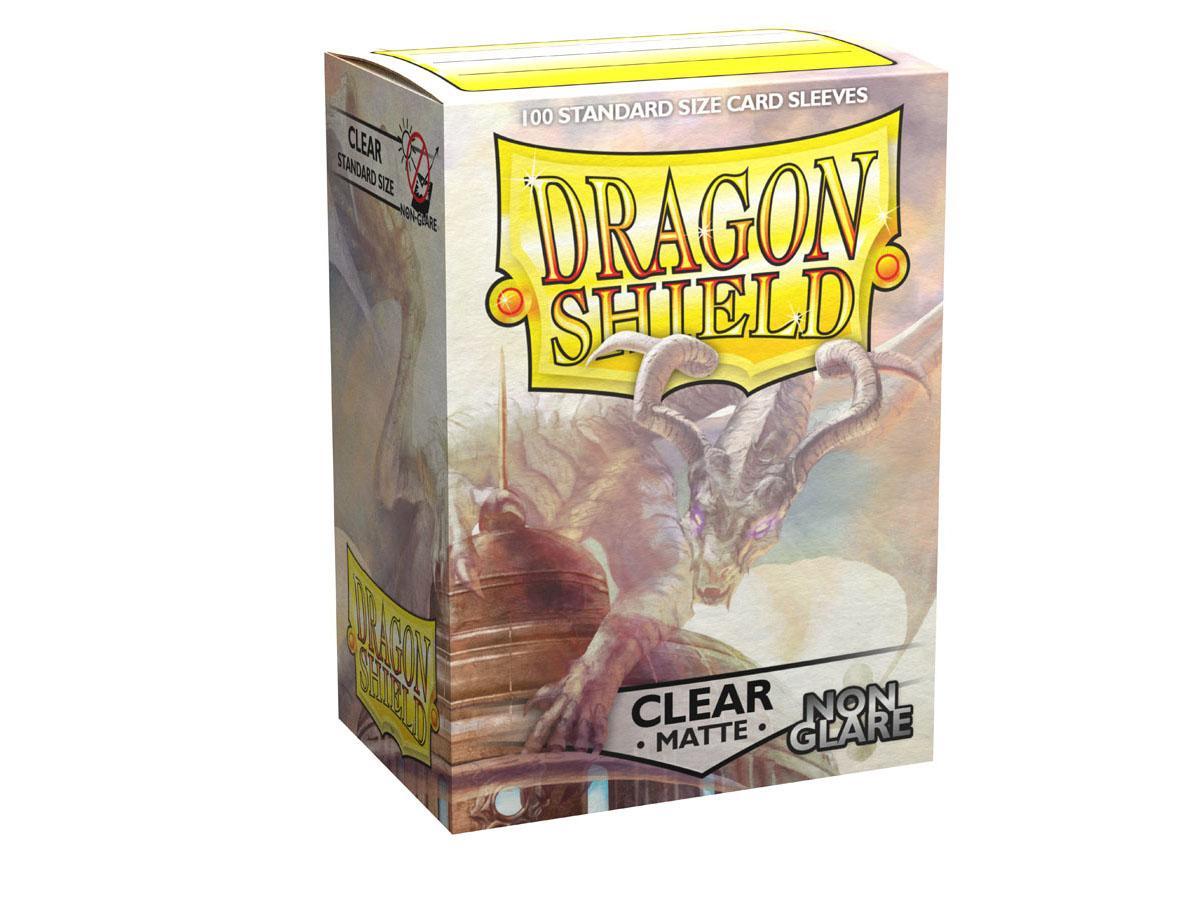 Dragon Shield Non-Glare Sleeve - Clear ‘Mantem’ 100ct | The CG Realm